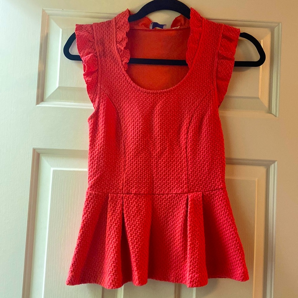 Anthropologie ruffle top